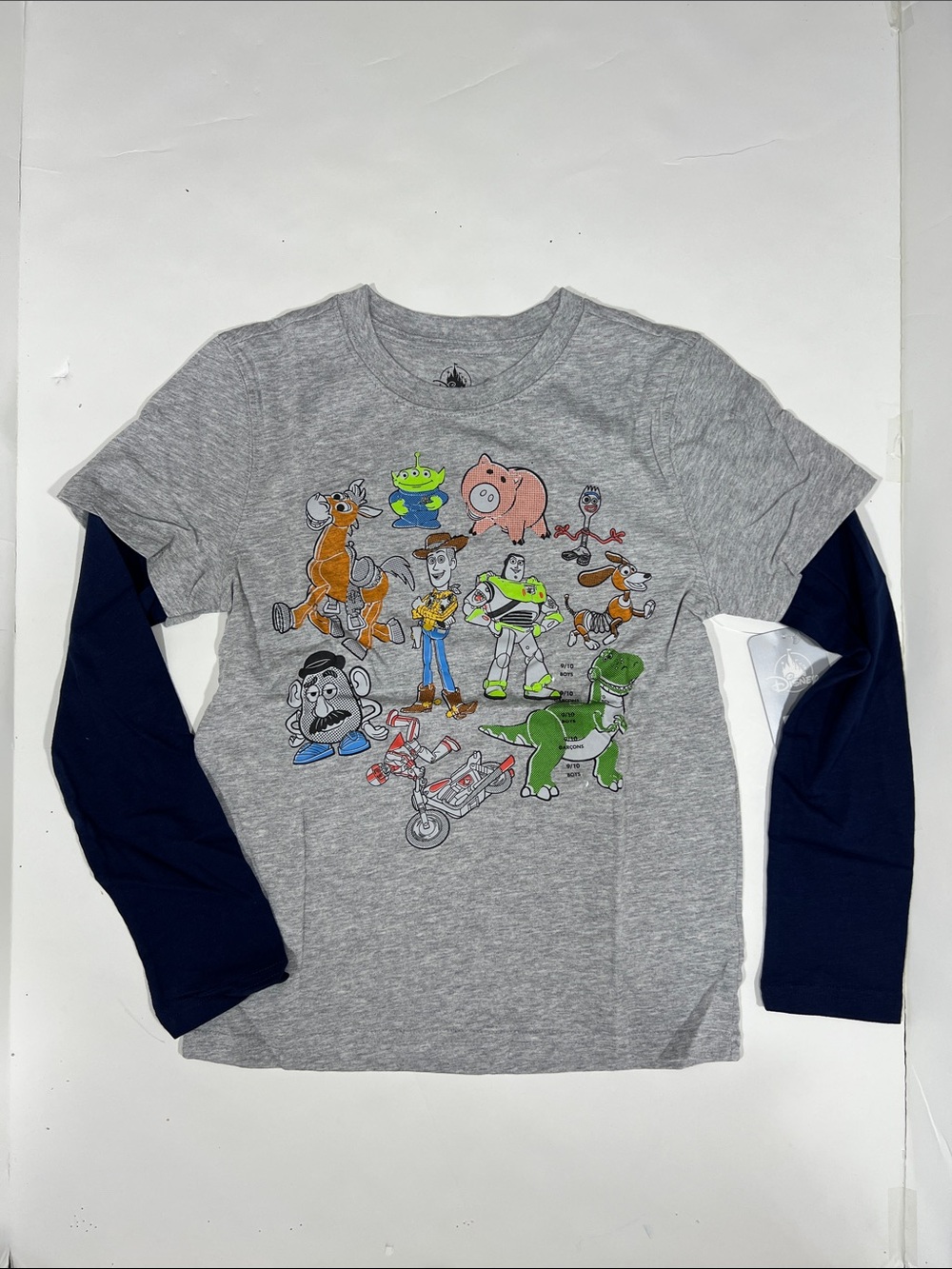 Disney Gray & Navy Toy Story Layered-Look Long Sleeve Tee